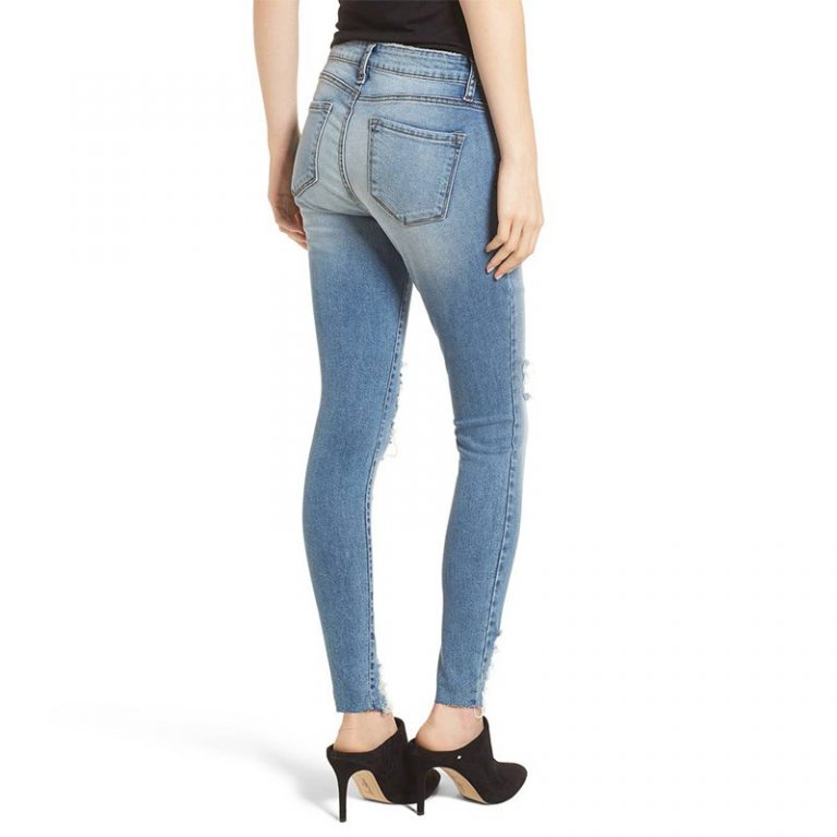 skinny fit ripped jeans for women