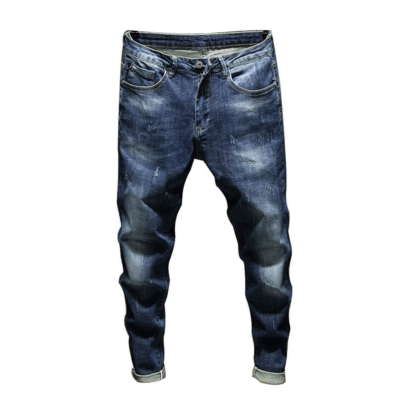 Easy Matching Distressed Slim Fit Jeans Pants For Men 29-36