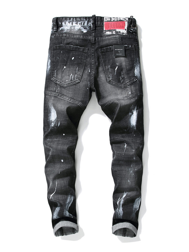 Brilliant Stylish Patch Ripped Mens Jeans