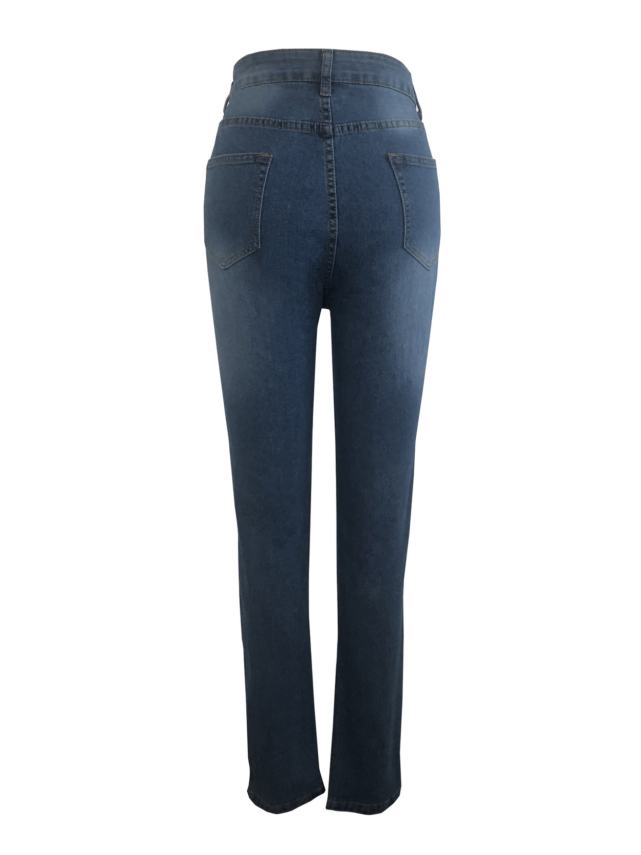 Daily Style Skinny Blue Custom Jeans For Women