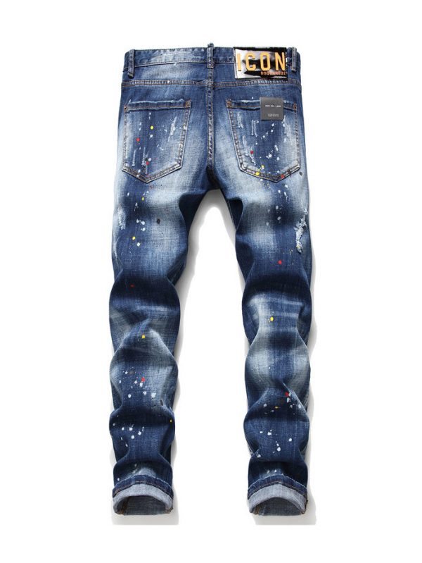Easy Matching Stylish Embroidery Emblem Pattern Mens Jeans – wholesale ...