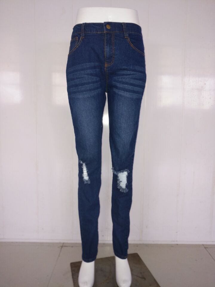 Modern High Waist Skinny Ripped Custom Jeans for Women