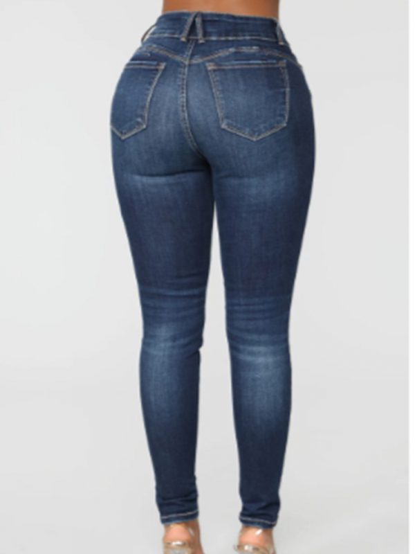 mid waist black jeans