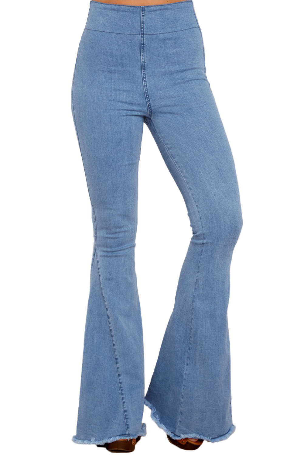 Stylish Blue Flare Jeans, buy jeans and a nice top online