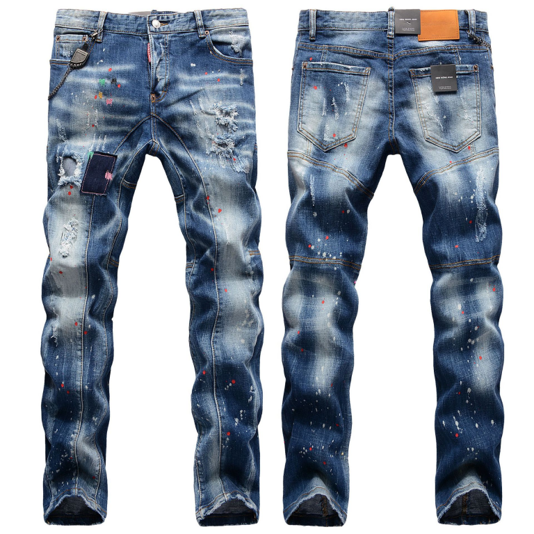 Custom New Fashion High Quality Stretch Dark Blue Slim Fit Cotton Denim ...