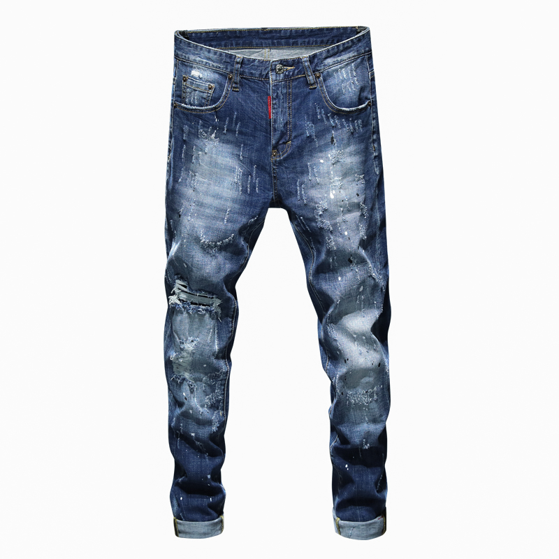 Fashion Streetwear Men Jeans